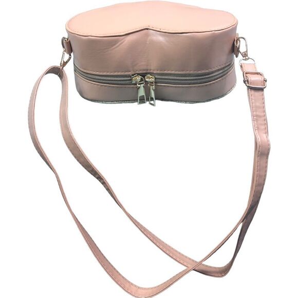 Straw Heart Cream Crossbody Shoulder Bag - Picture 8 of 15